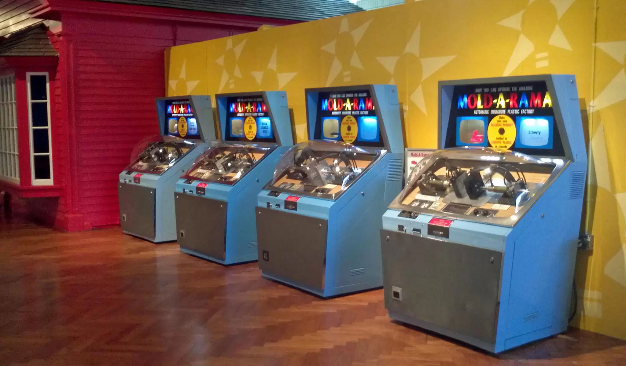 Line of Mold-A-Rama Machines at Henry Ford Museum